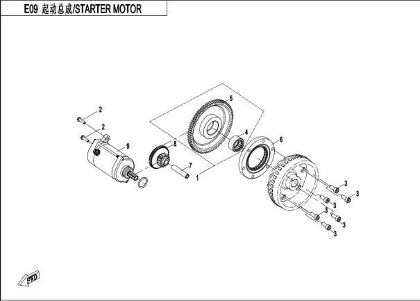 E09 - STATER MOTOR