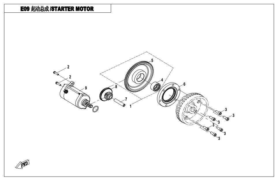 E09 - STARTER MOTOR