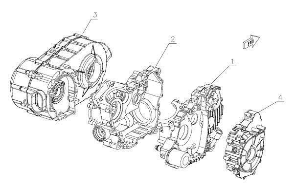 E01 - CRANKCASE ASSY