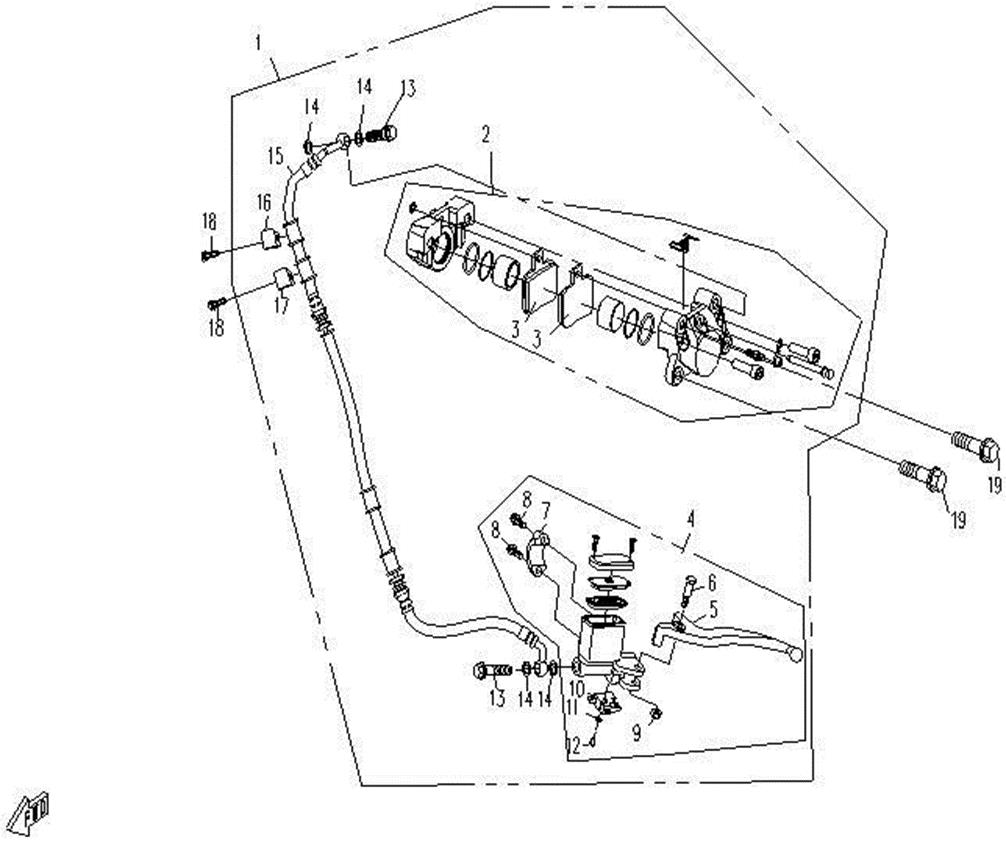 F22 - REAR HYDRAULIC BRAKE SYSTEM