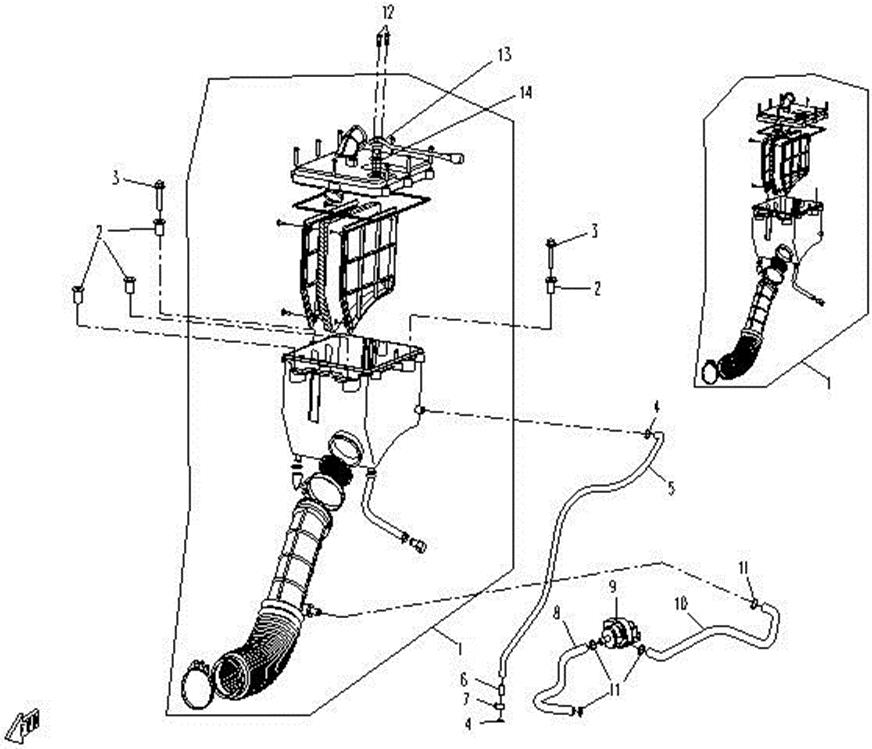 F12 - AIR FILTER ASSY
