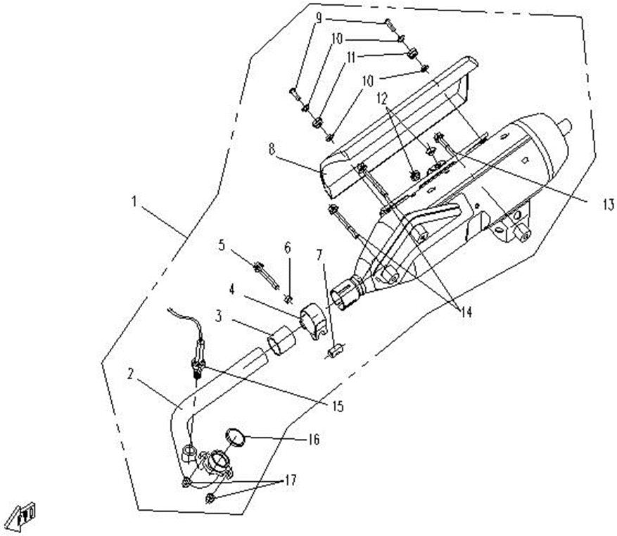 F13 - MUFFLER (EFI)