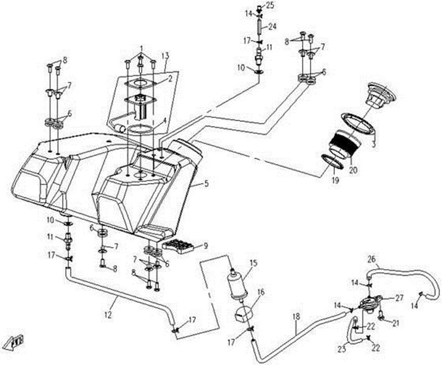 F11 - FUEL TANK (CARBURETOR)