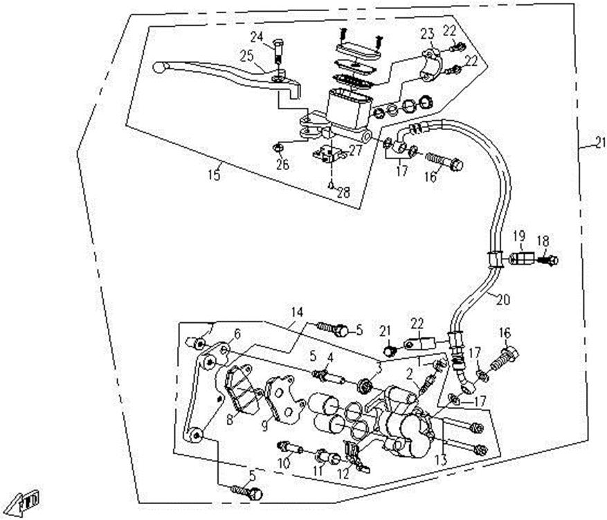 F18 - HYDRAULIC BRAKE (FRONT)