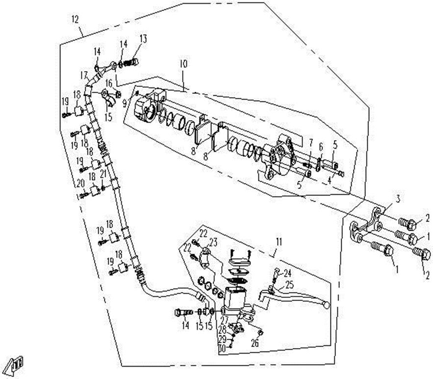 F19 - HYDRAULIC BRAKE (REAR)