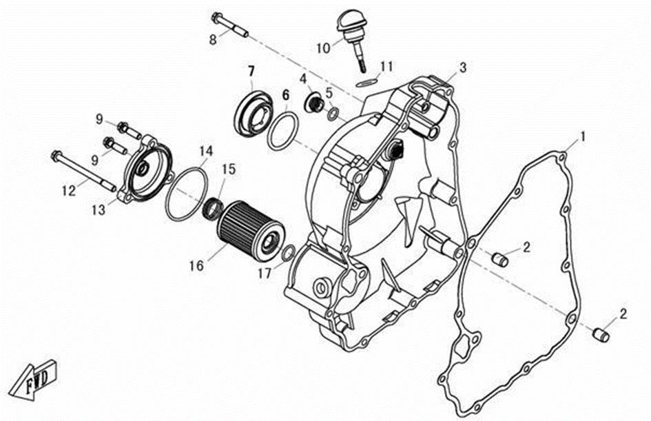 E01-3 - RIGHT CRANKCASE