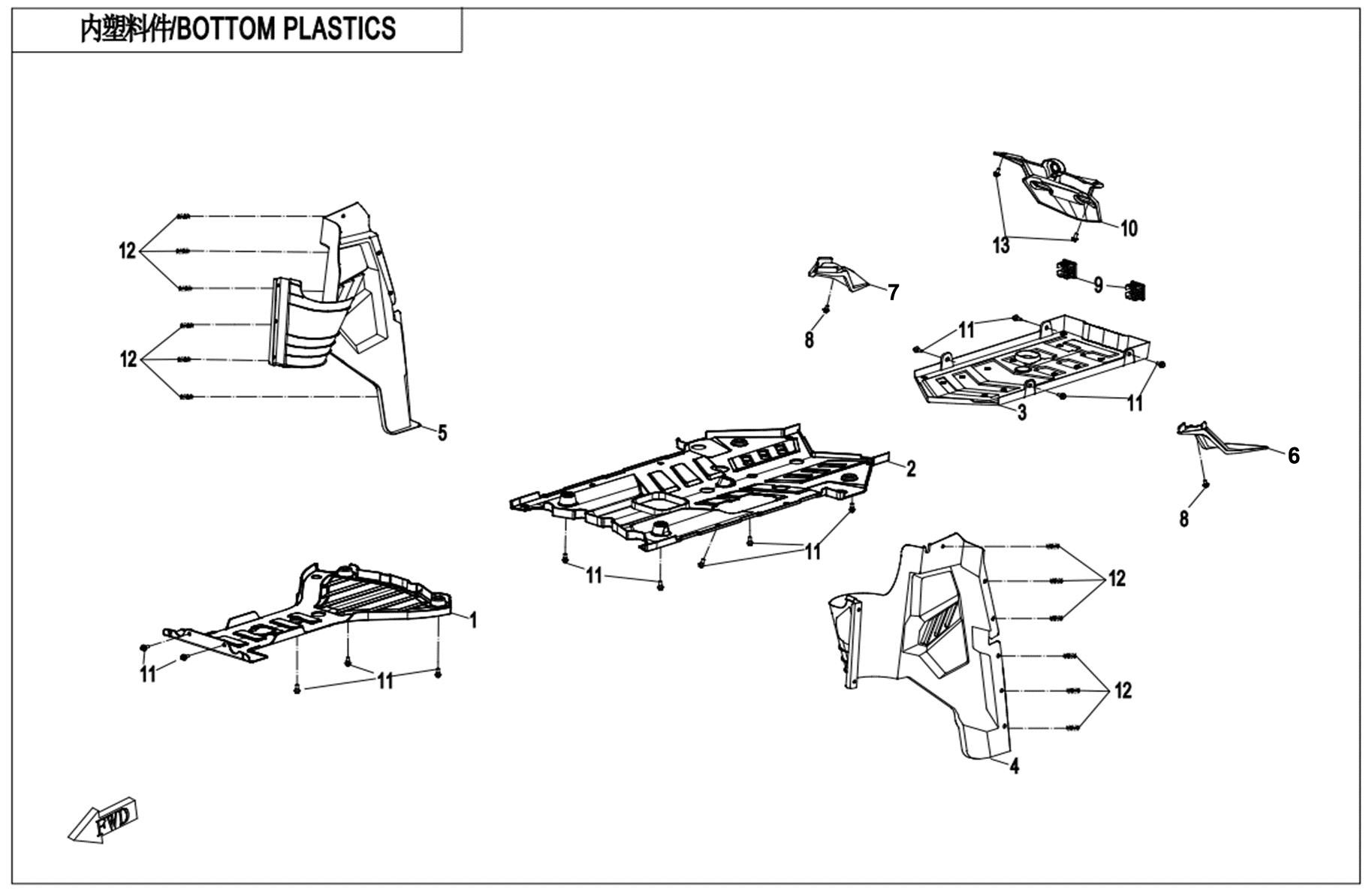 F04-5 - BOTTOM PLASTICS