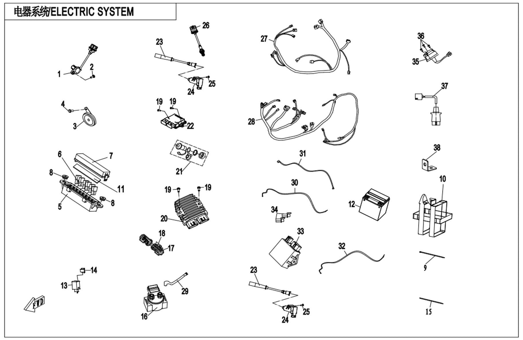 F15-1-B - ELECTRIC SYSTEM(HIGH POWER)