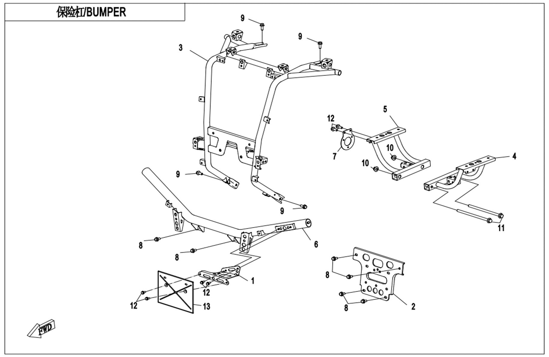 F23-A - BUMPER(STANDARD)