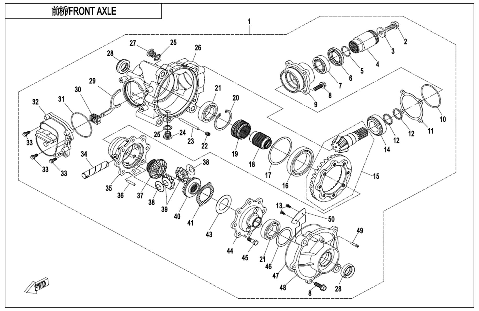F31 - FRONT AXLE