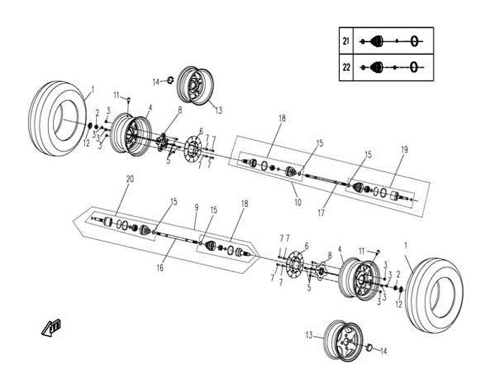 F10 - FRONT WHEEL ASSY
