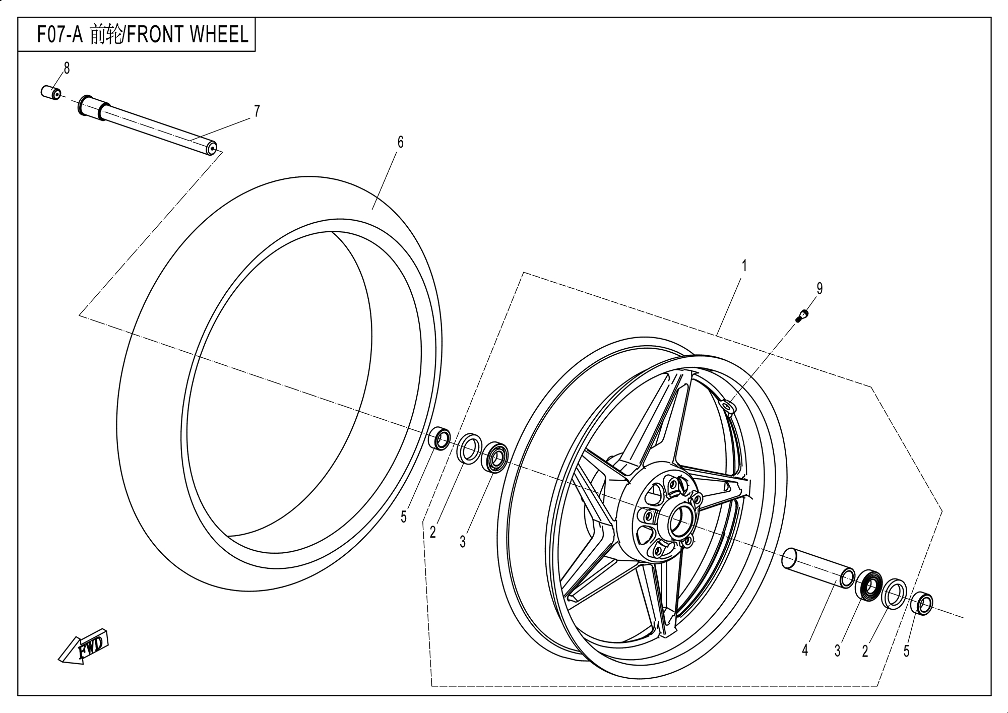F07-A - FRONT WHEEL