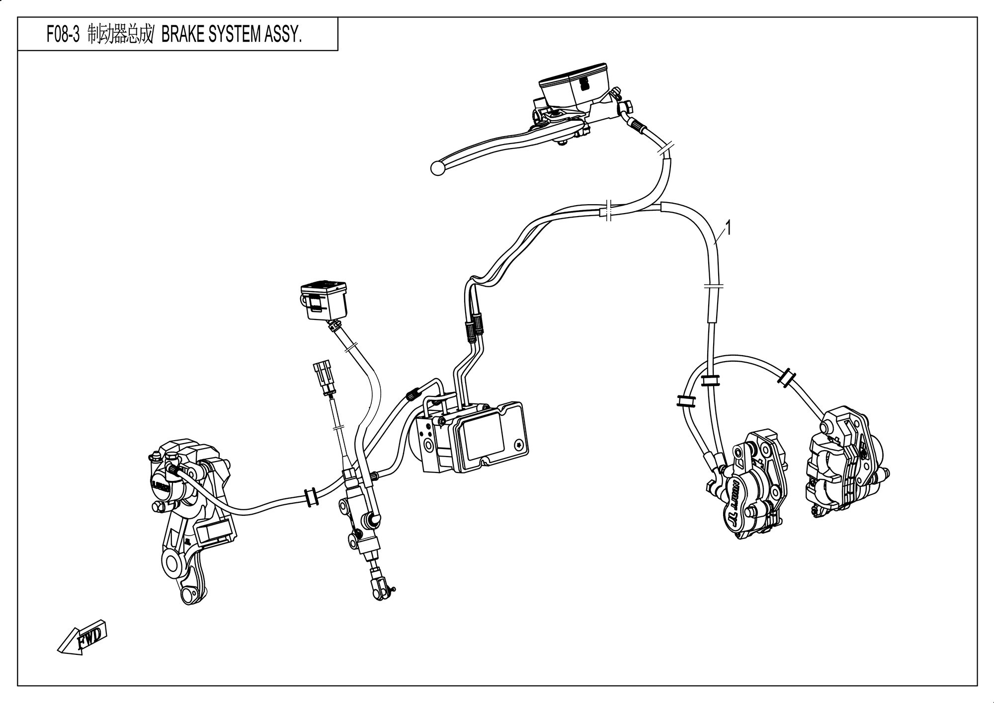 F08-3 - BRAKE ASSY