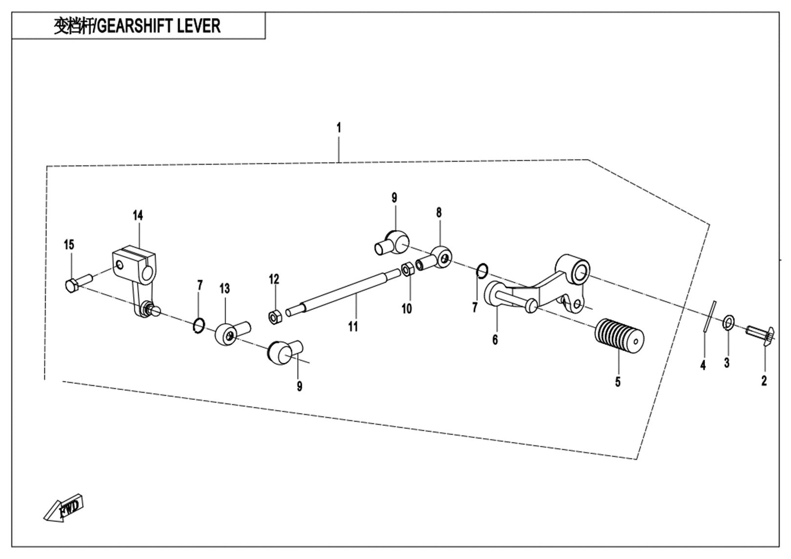 F03-2 - GEARSHIFT LEVER
