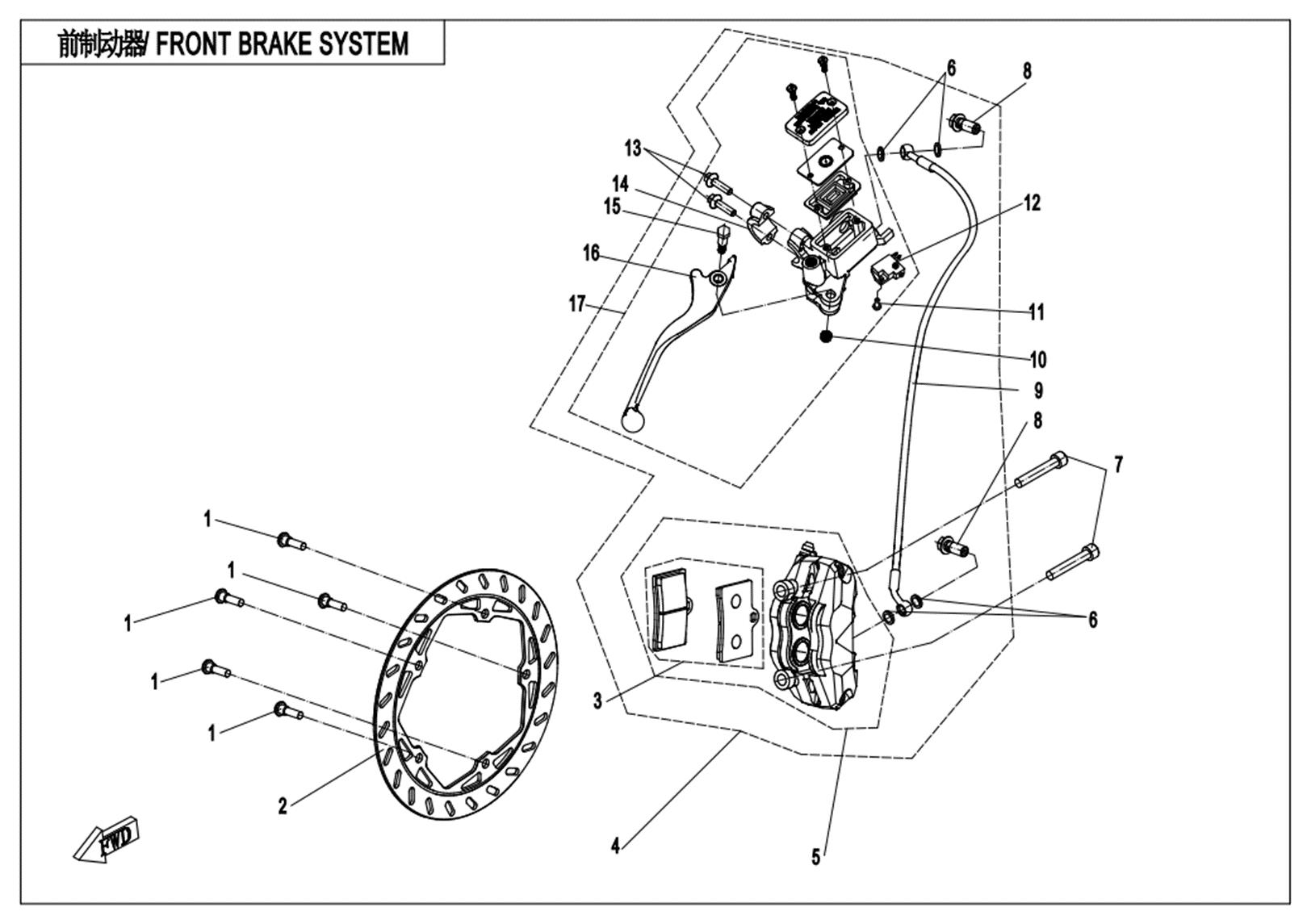 F08-B-1 - FRONT BRAKE SYSTEM (HANGTE )