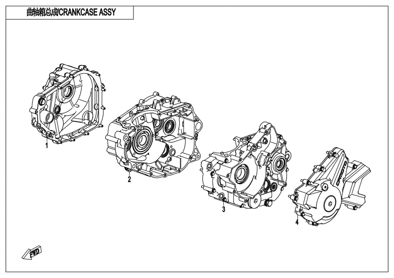 E01 - CRANKCASE ASSY