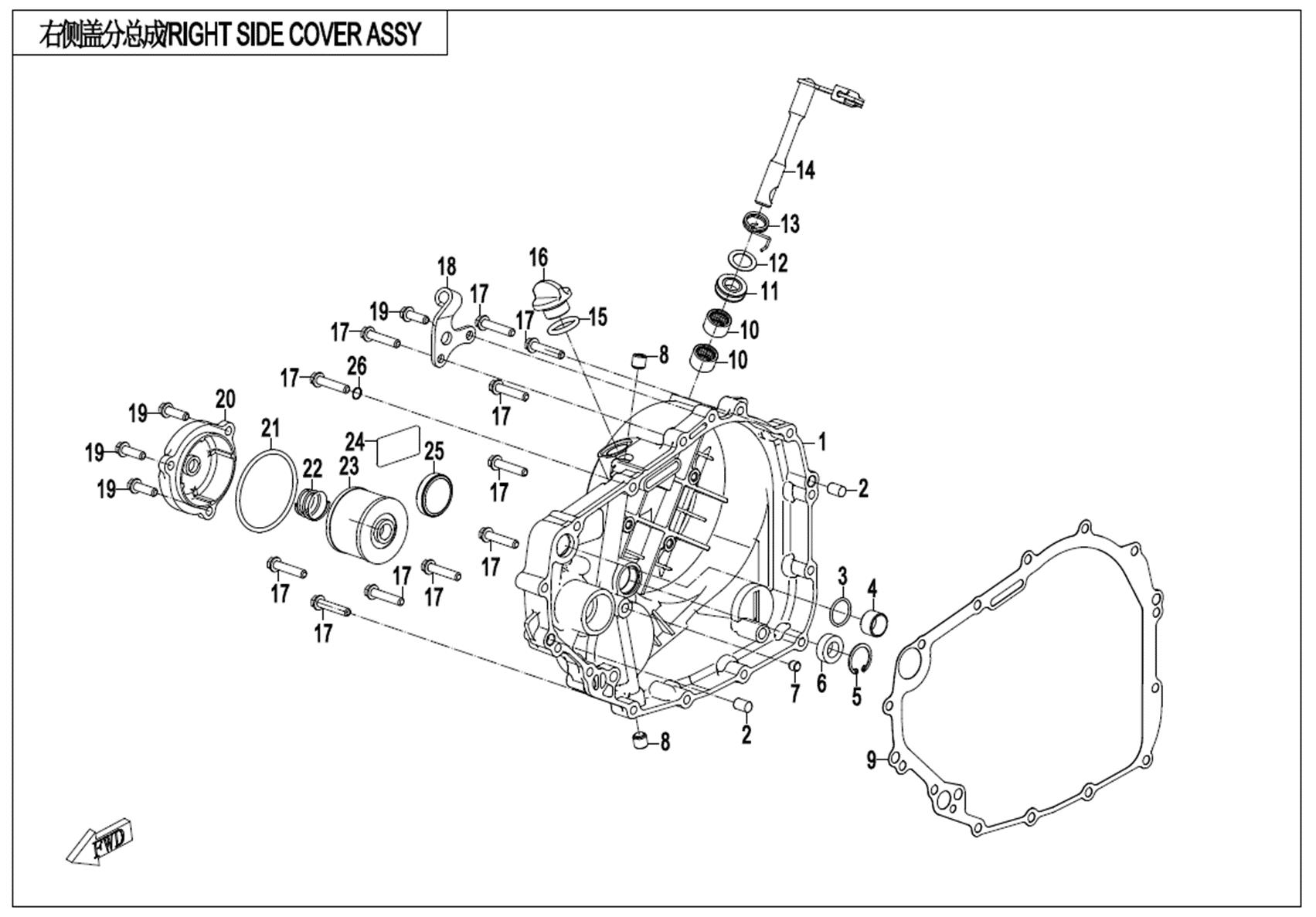 E01-3-B - RIGHT SIDE COVER