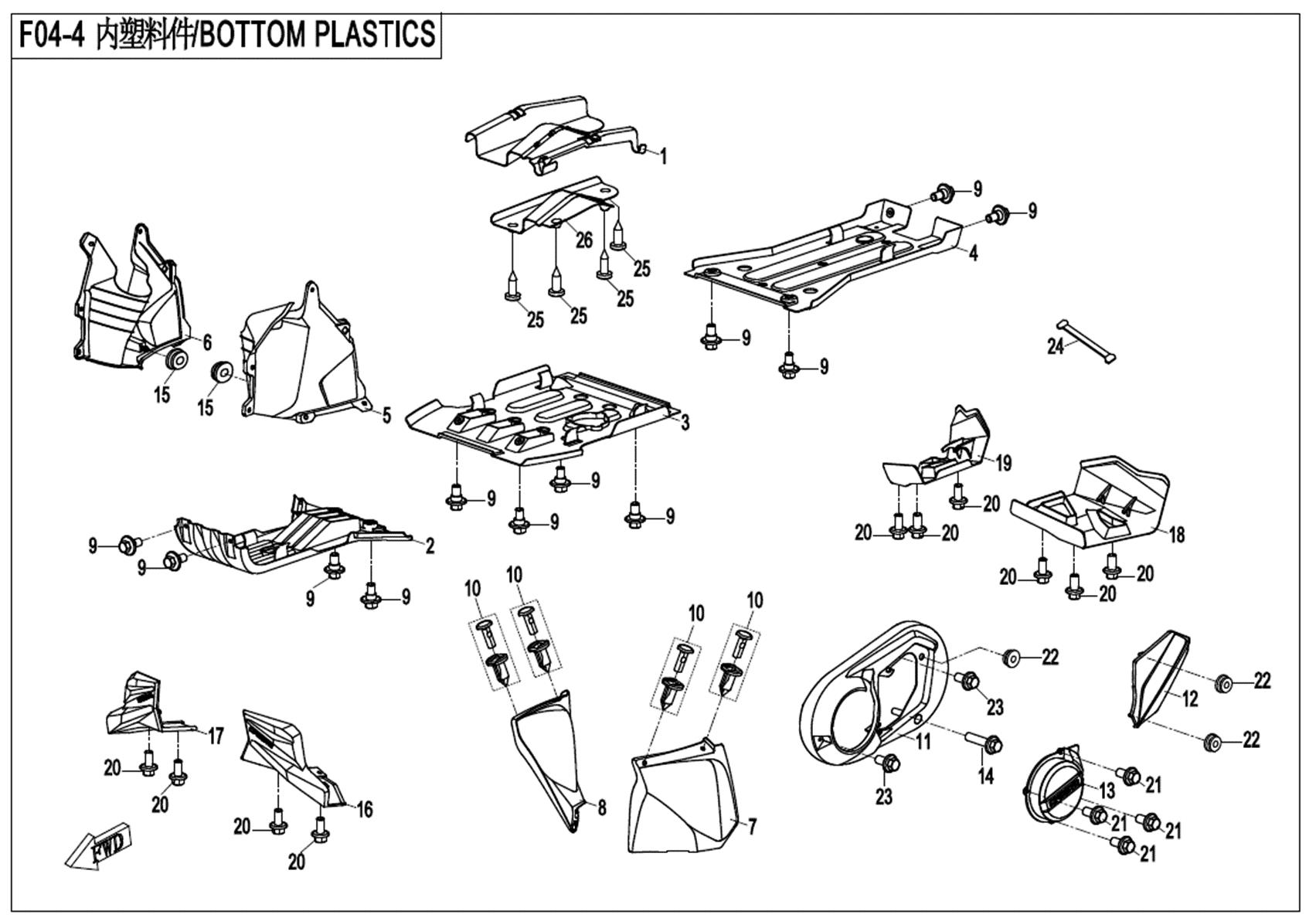 F04-4 - BOTTOM PLASTICS
