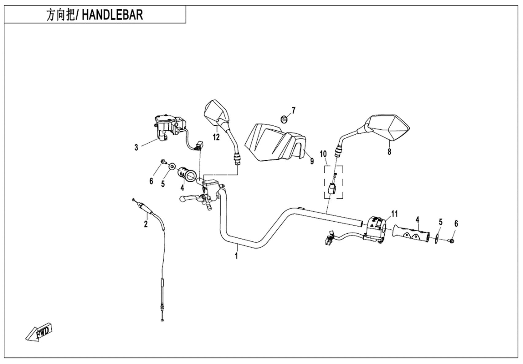 F10-1 - HANDLEBAR