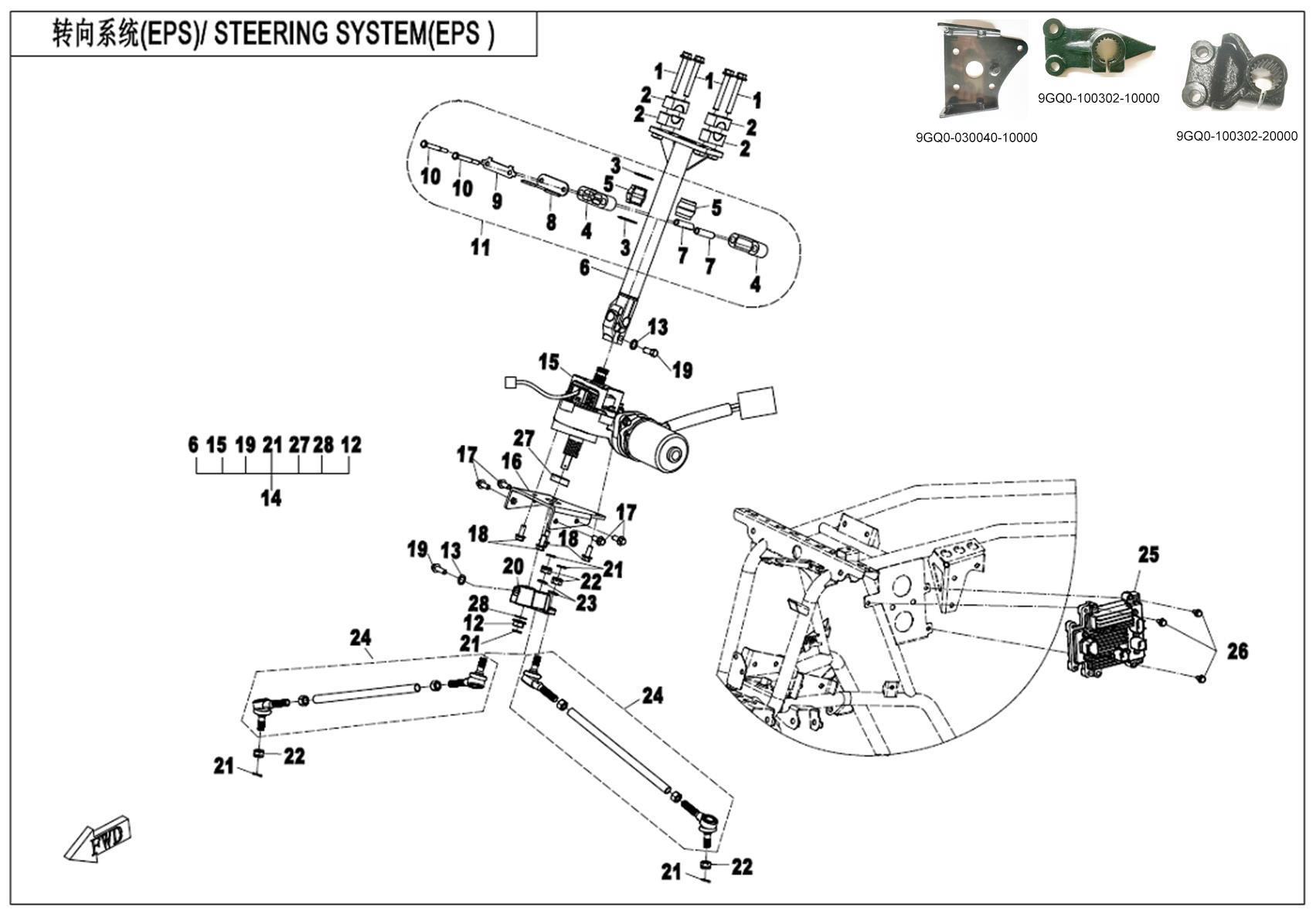 F10-2-B-V2 - STEERING SYSTEM( EPS)