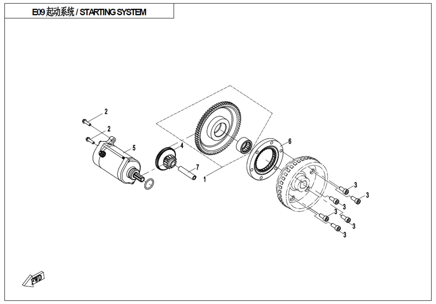 E09 - STARTER MOTOR