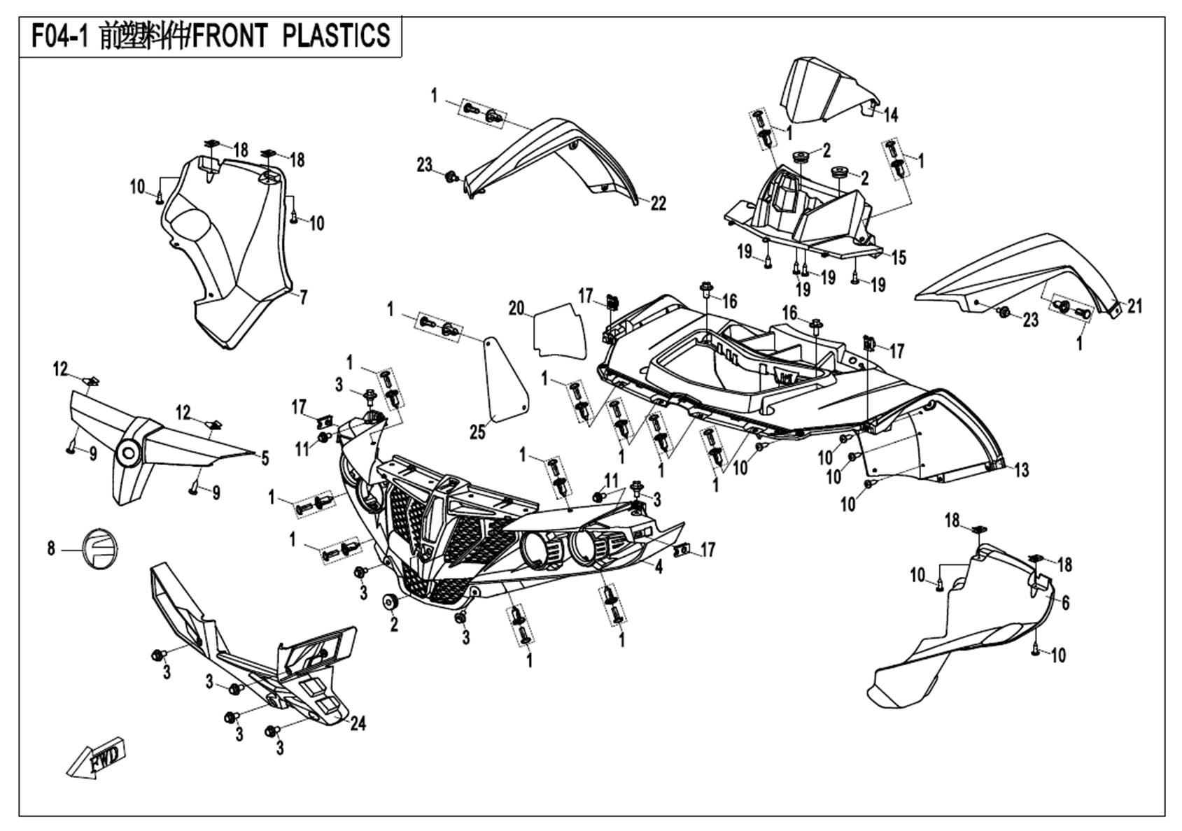 F04-1 - FRONT PLASTICS