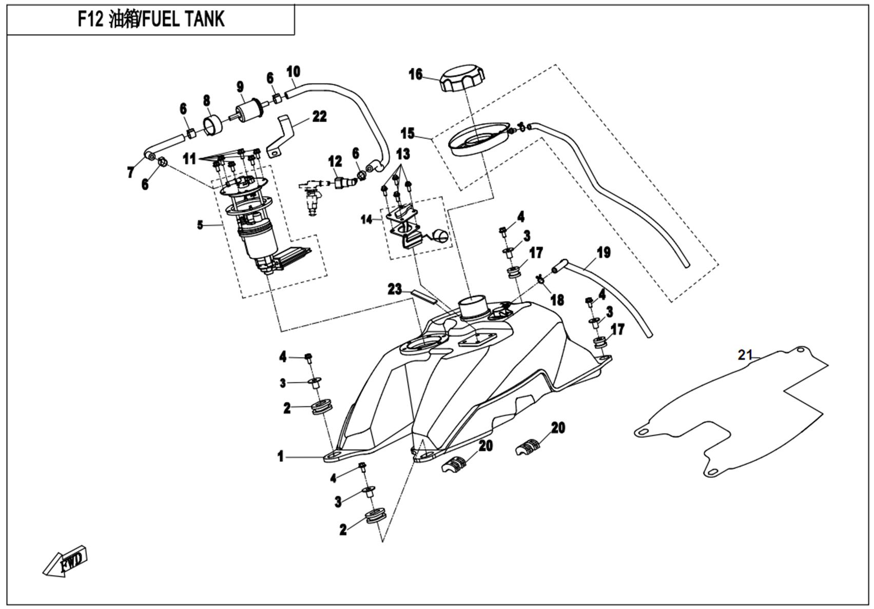 F12 - FUEL TANK
