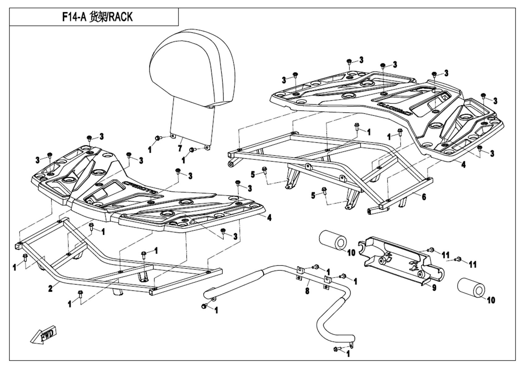 F14-A - RACK(PLASTIC)