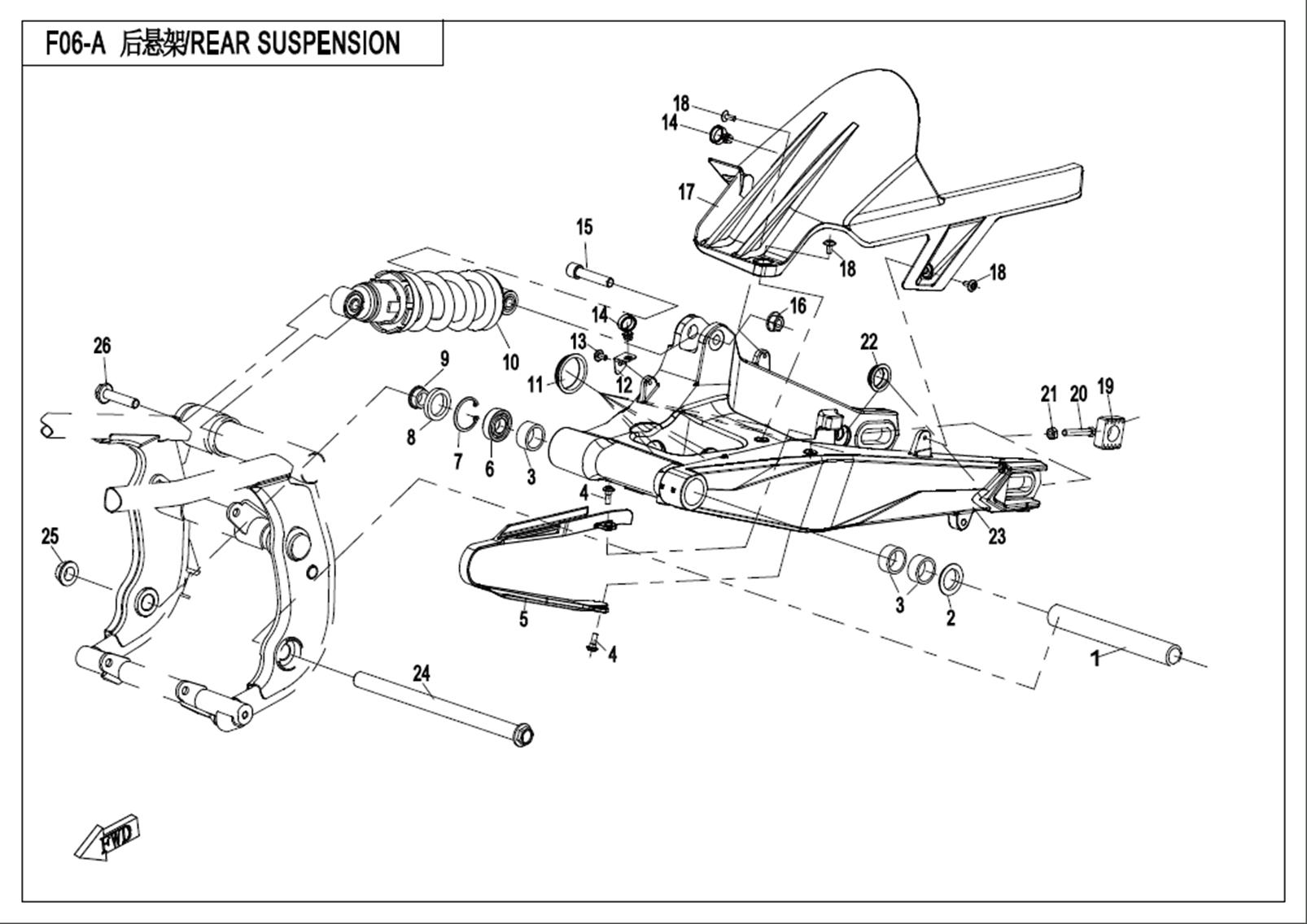 F06-A - REAR SUSPENSION(HIGH CONFIGURATION)