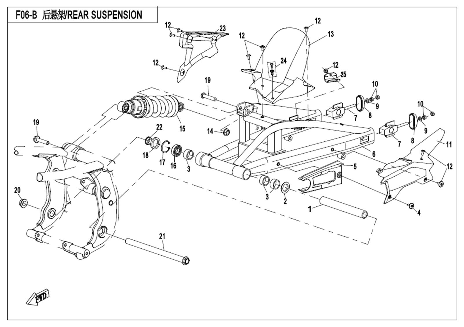 F06-B - REAR SUSPENSION(LOW CONFIGURATION)