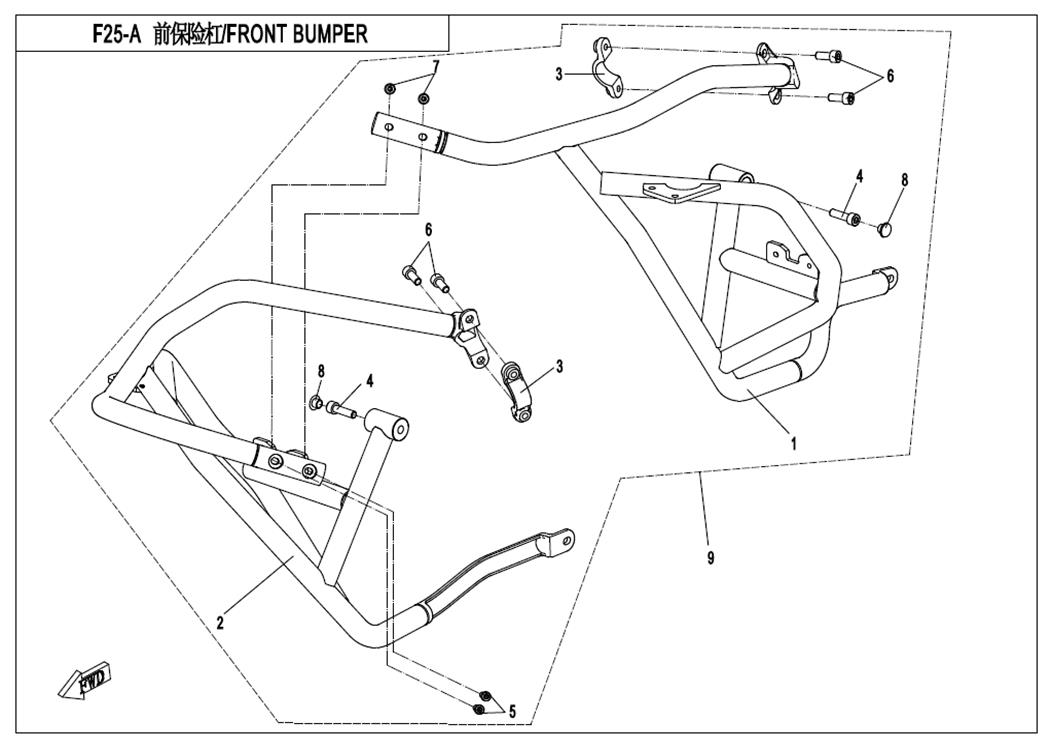 F25-A -V1- FRONT BUMPER(NORMAL)