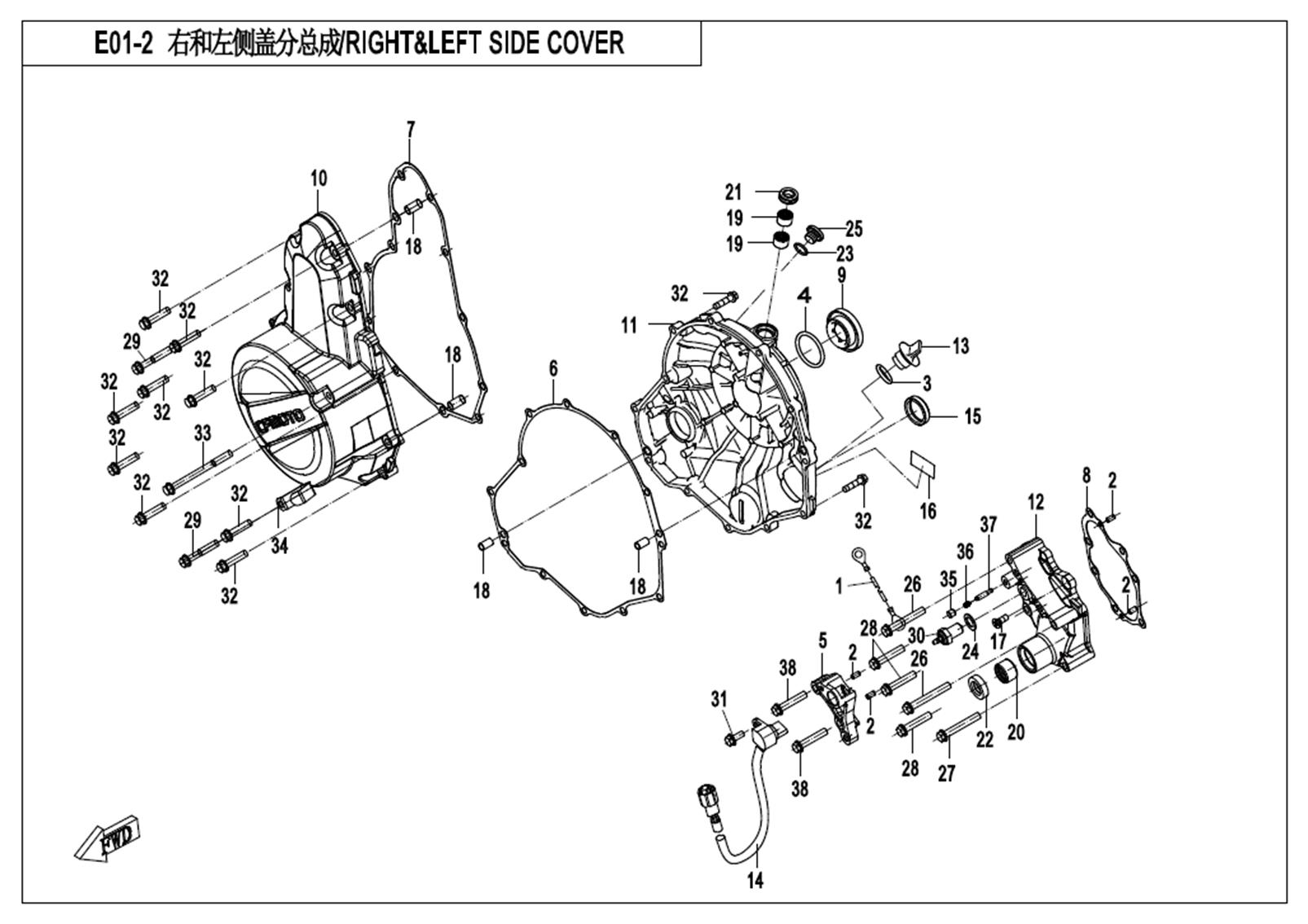 E01-2 - RIGHT&LEFT SIDE COVER