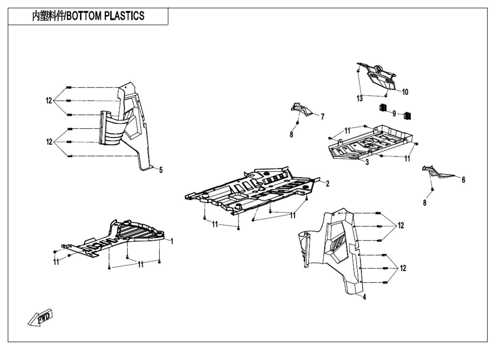 F04-5 - BOTTOM PLASTICS