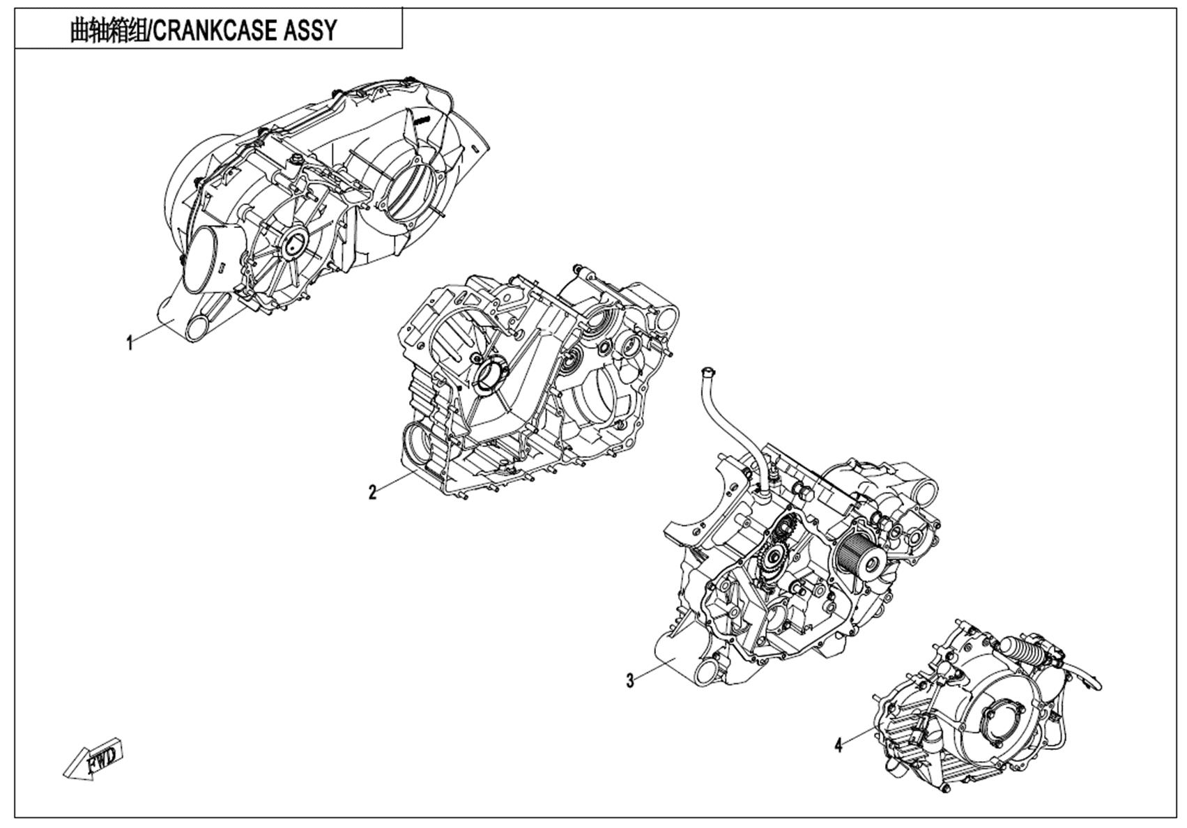 E01 - CRANKCASE ASSY