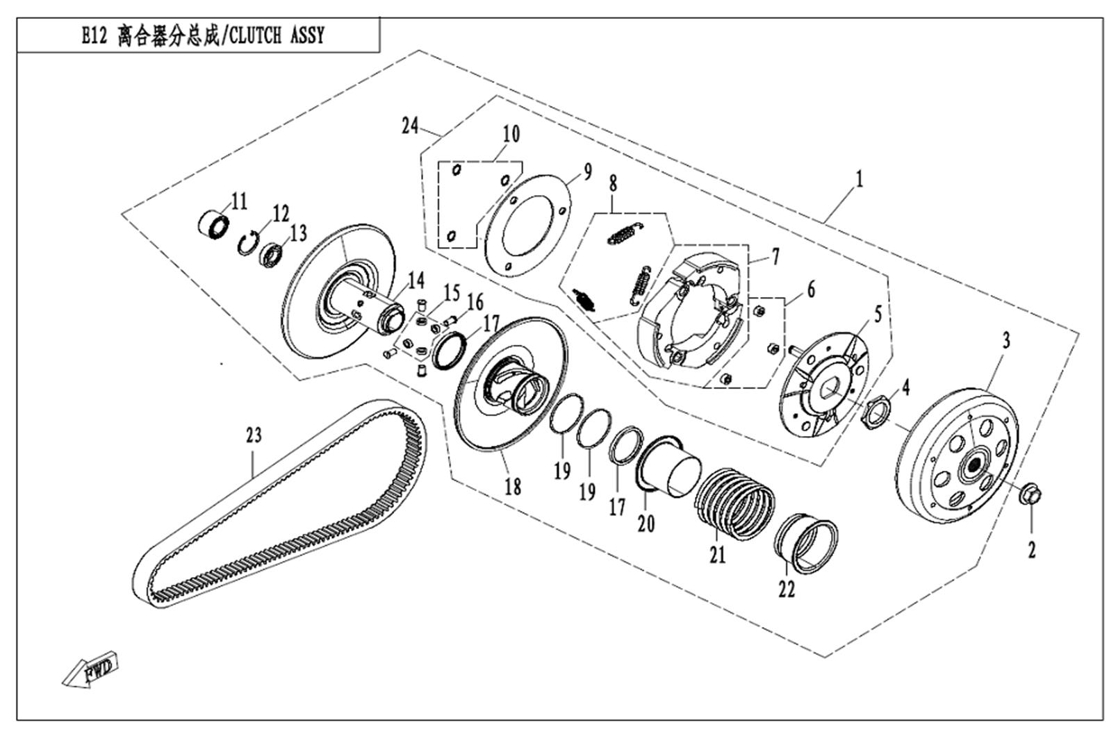 E12 - CLUTCH ASSY