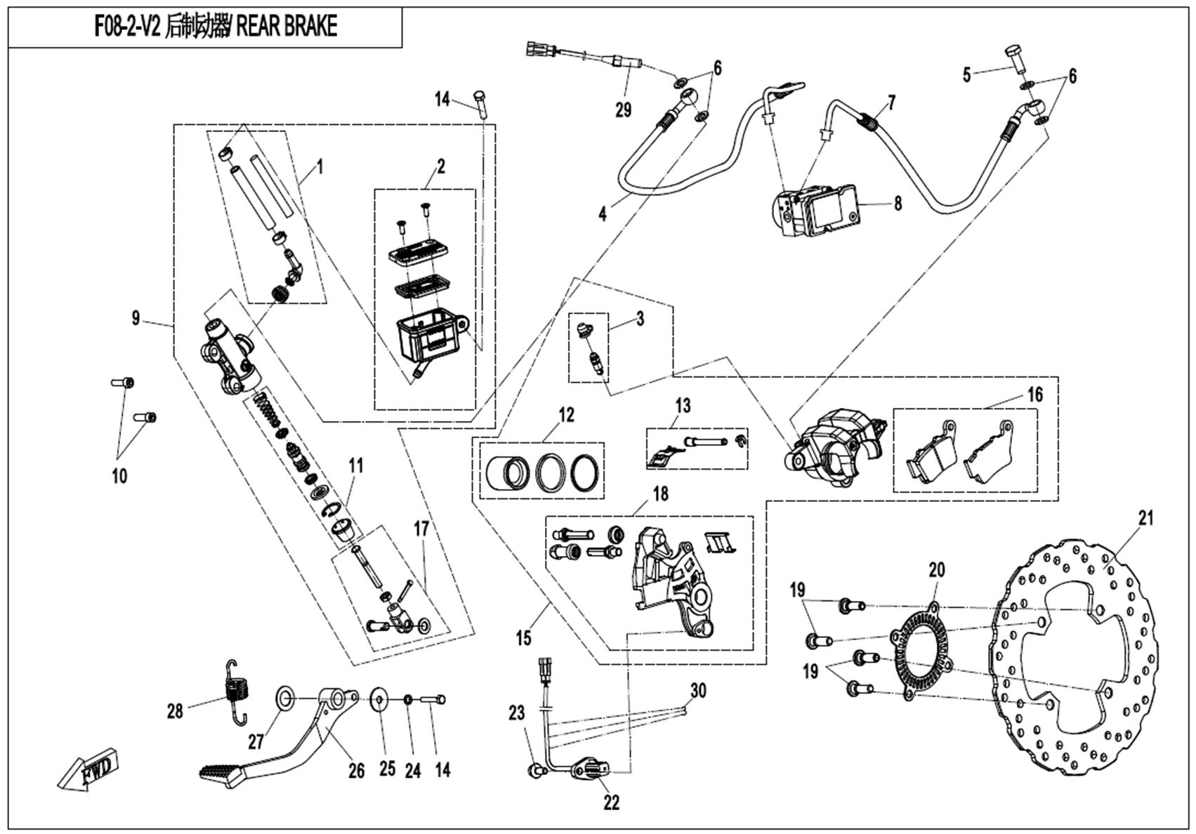 F08-2-V2 - REAR BRAKE