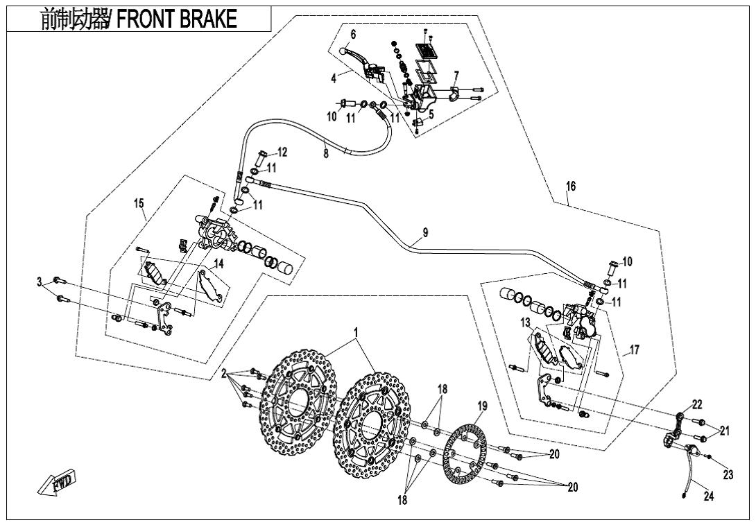 F08-1-A-V3 - FRONT BRAKE