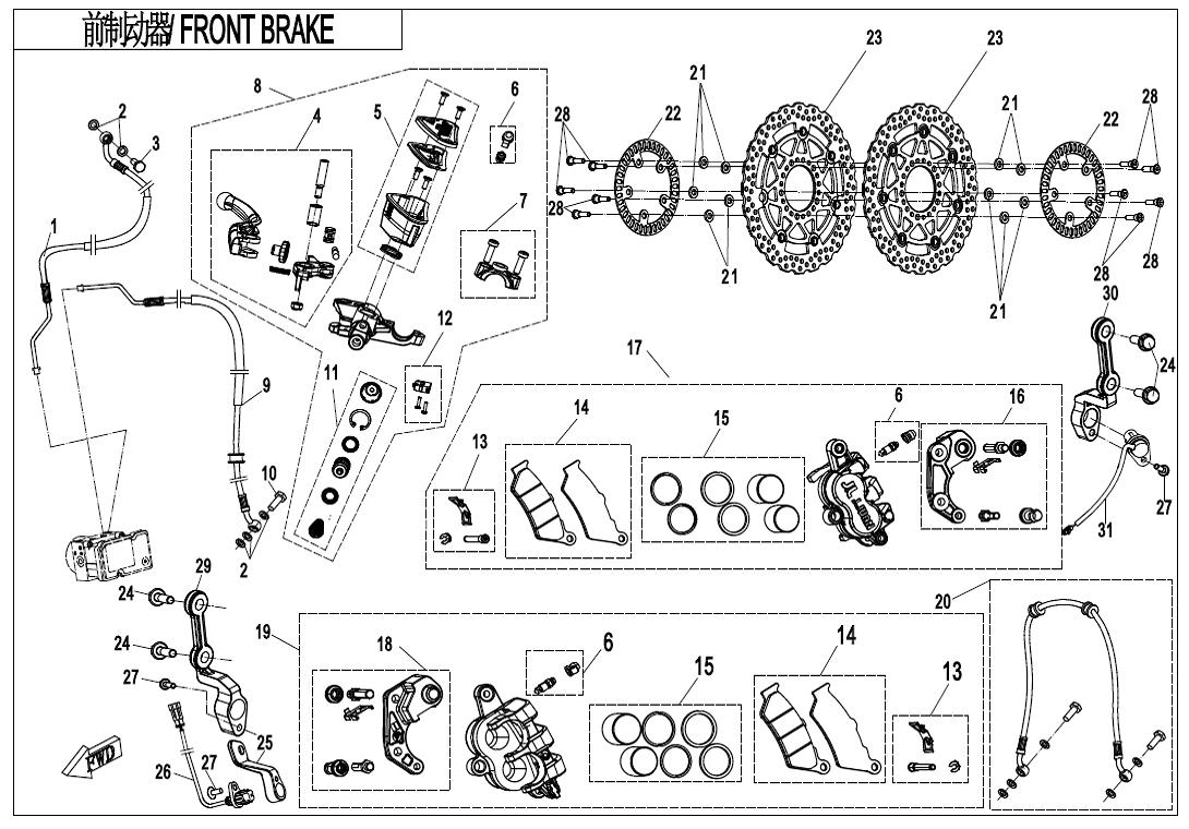 F08-1-B-V3 - FRONT BRAKE (ABS)
