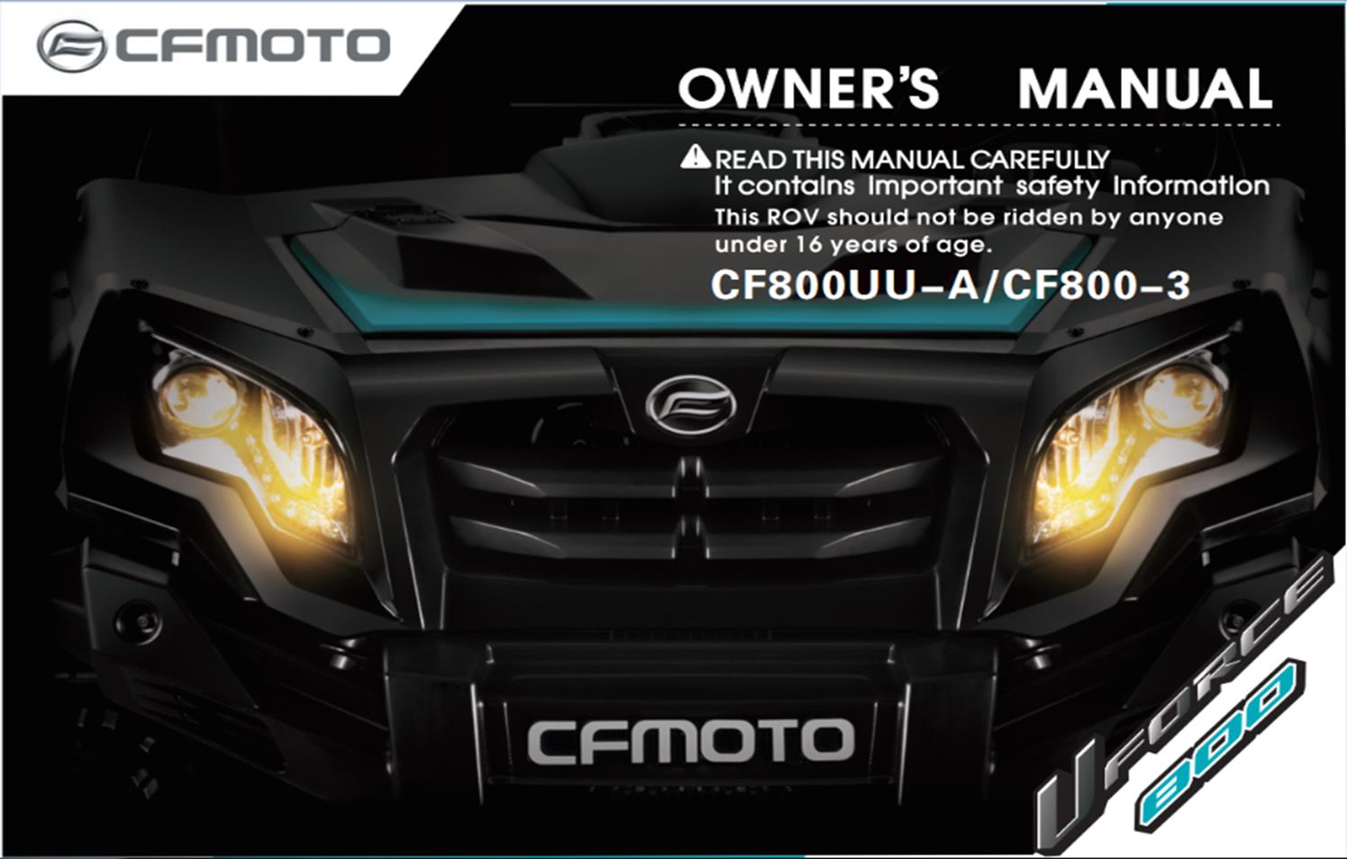 F38 - OWNER'S MANUAL