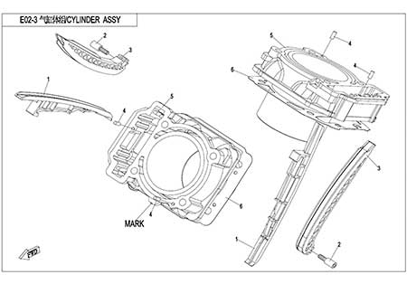 E02-3 - CYLINDER ASSY.
