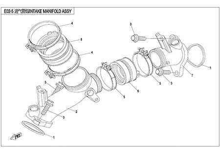 E02-5 - INTAKE MANIFOLD ASSY.