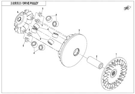 E05-1 - DRIVE PULLEY