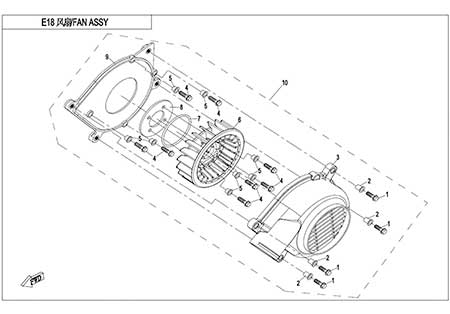 E18 - FAN ASSY.