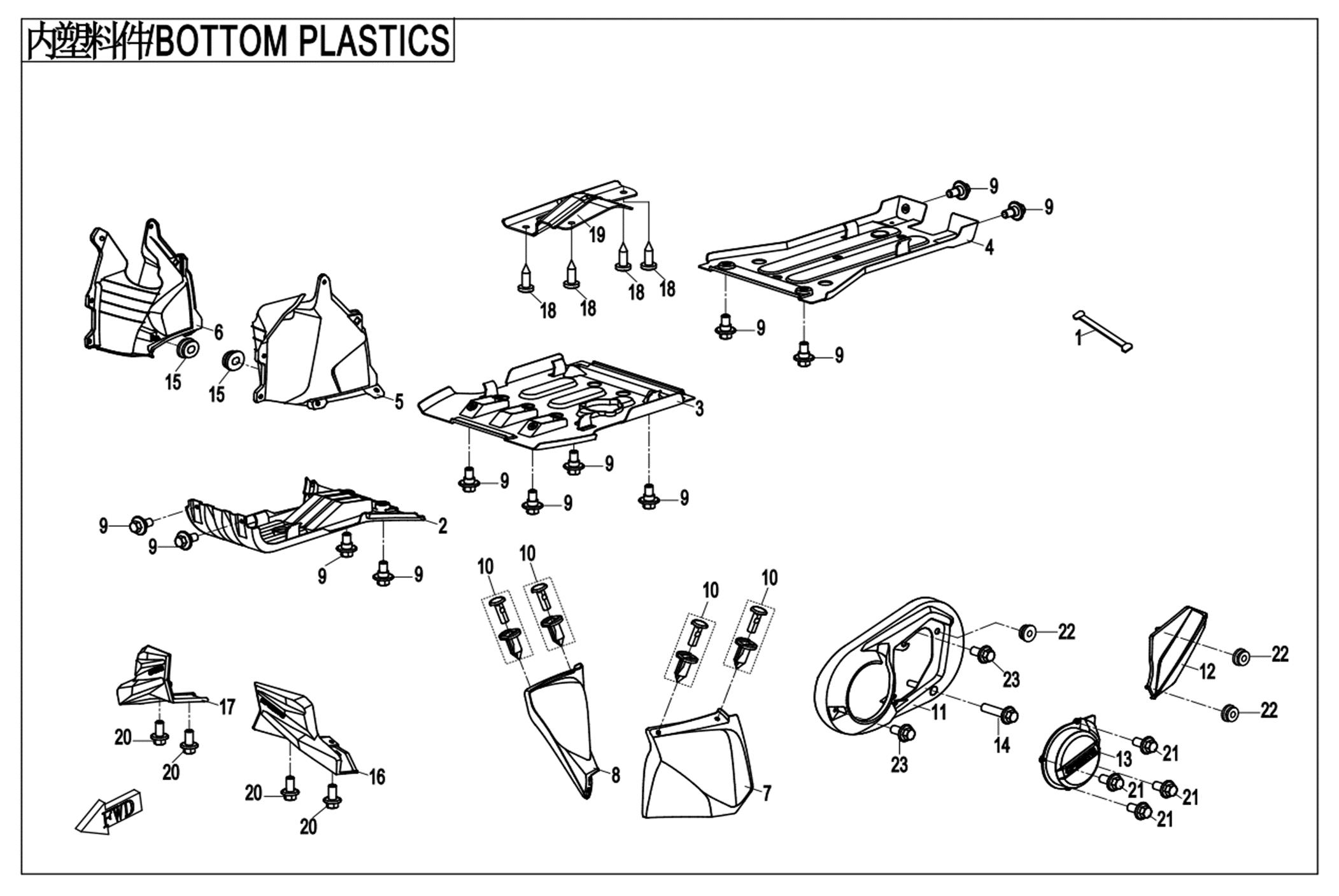 F04-4-V3 - BOTTOM PLASTICS