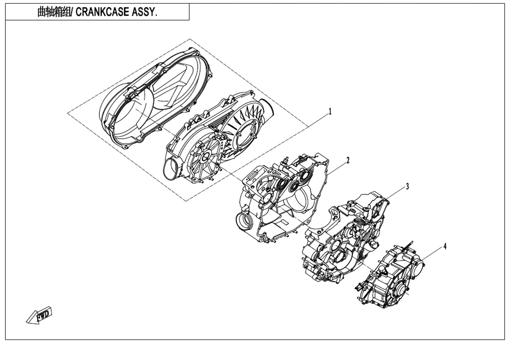 E01 - CRANCKCASE ASSY