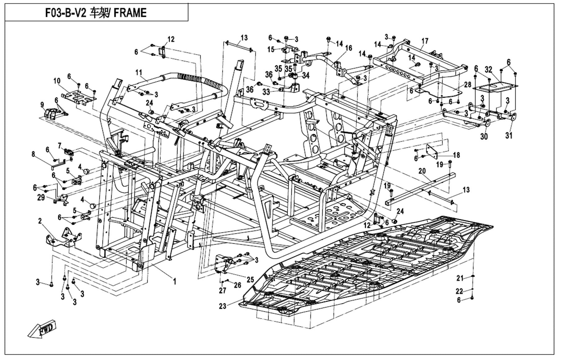 F03-B-V2 - FRAME(2018 CONDITION)