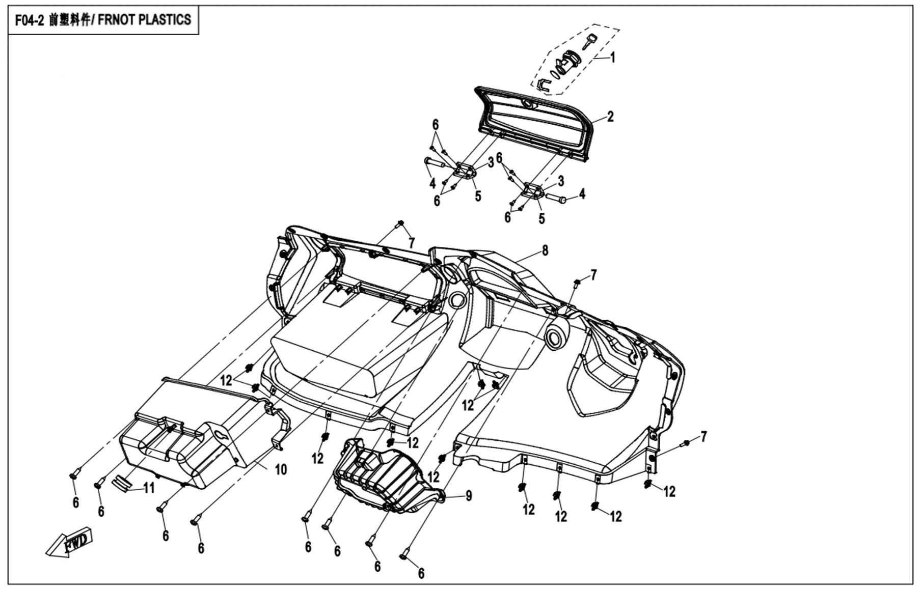 F04-2 - FRONT PLASTICS