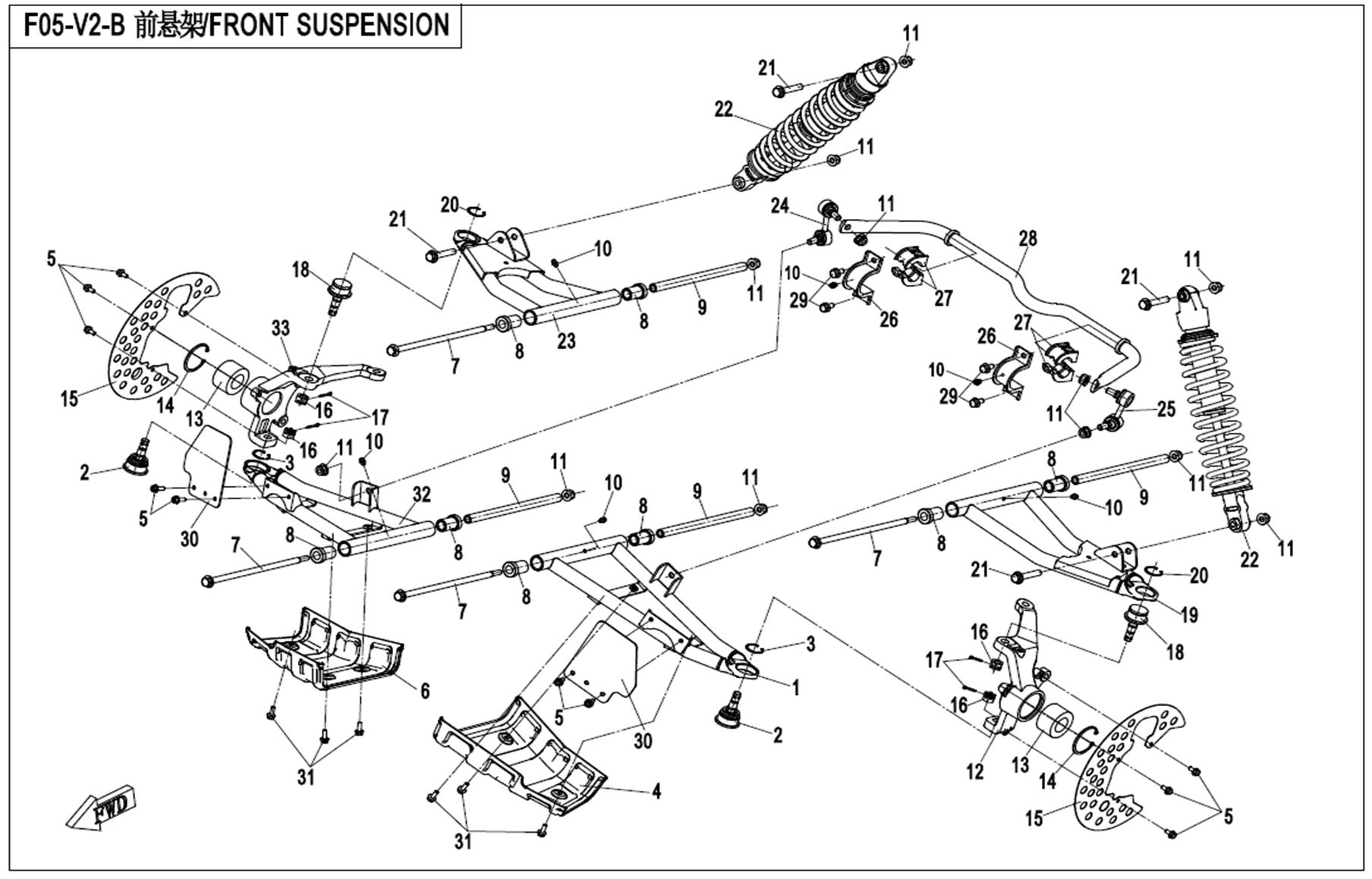 F05-V2-B - FRONT SUSPENSION(2018 CONDITION)