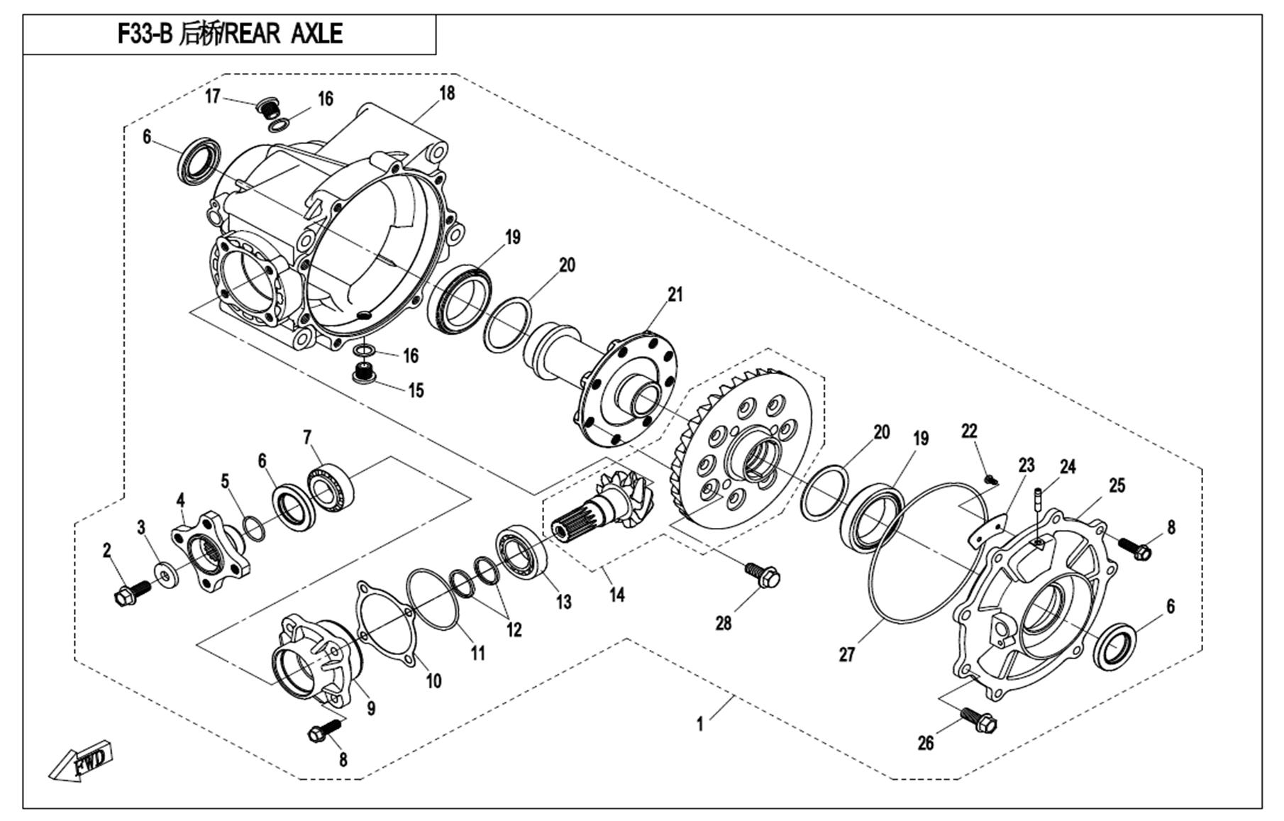 F33-B - REAR AXLE(2018)