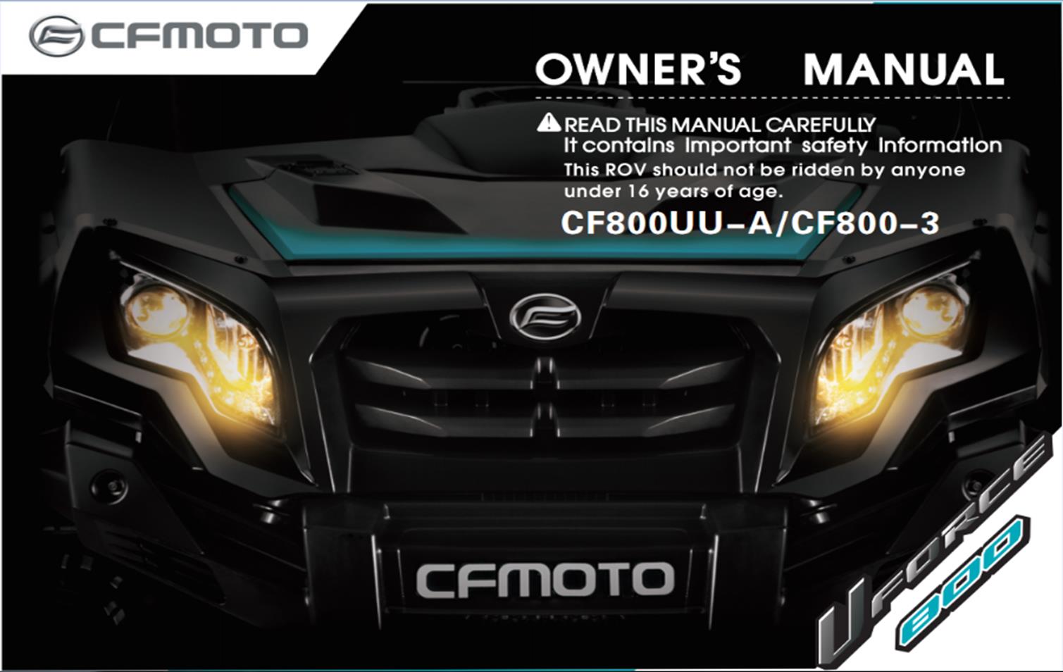 F38 - OWNER'S MANUAL